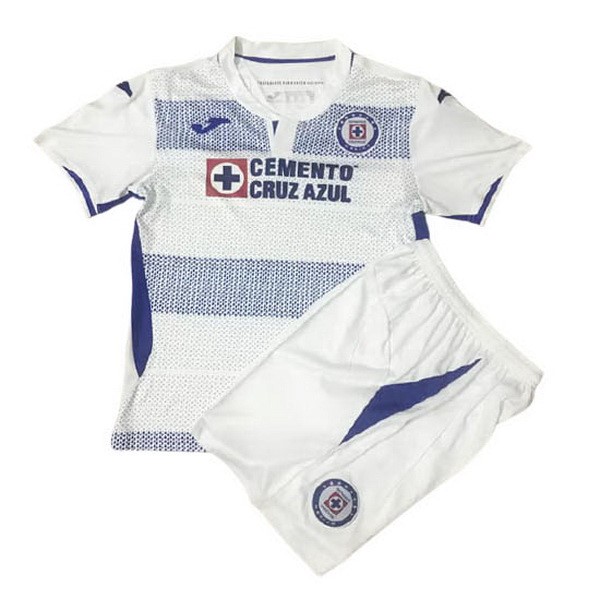 Camiseta Cruz Azul 2ª Kit Niños 2020 2021 Blanco